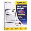 C-Line Products Shop Ticket Holder, Stitched, 8-1/2"x11", 25/BX, Clear Vinyl 25PK CLI46911